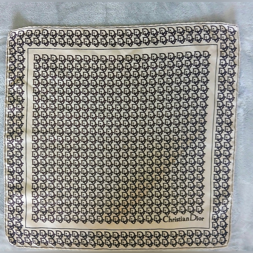 Christian Dior 100% Authentic Scarf Silk  Handkerchief.